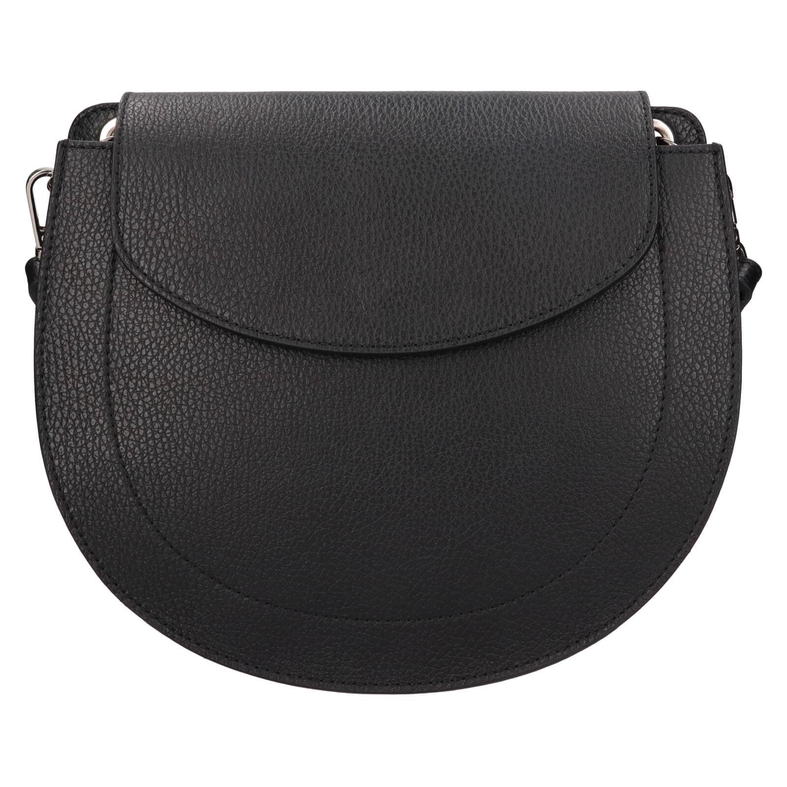 Kožená crossbody kabelka Italia Locita, černá