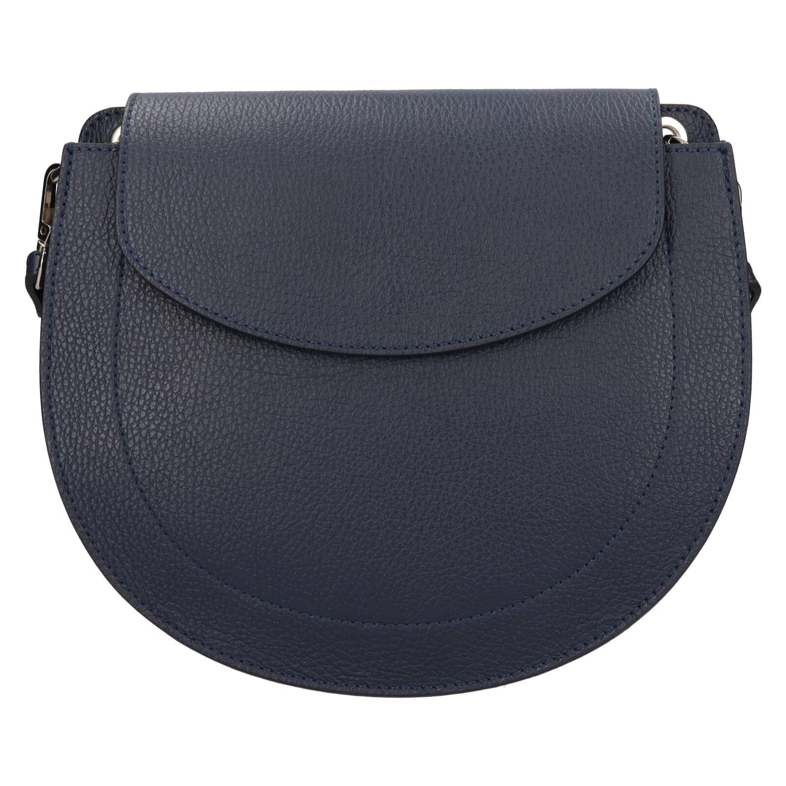Kožená crossbody kabelka Italia Locita, modrá