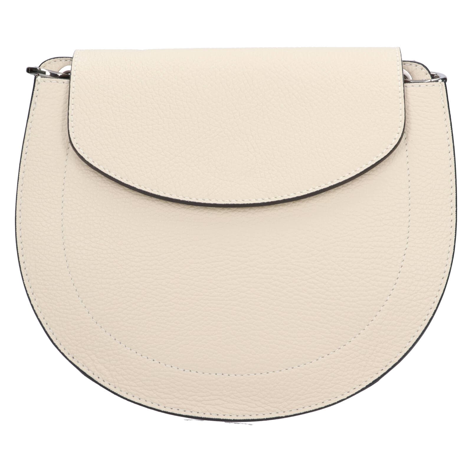Kožená crossbody kabelka Italia Locita, krémová