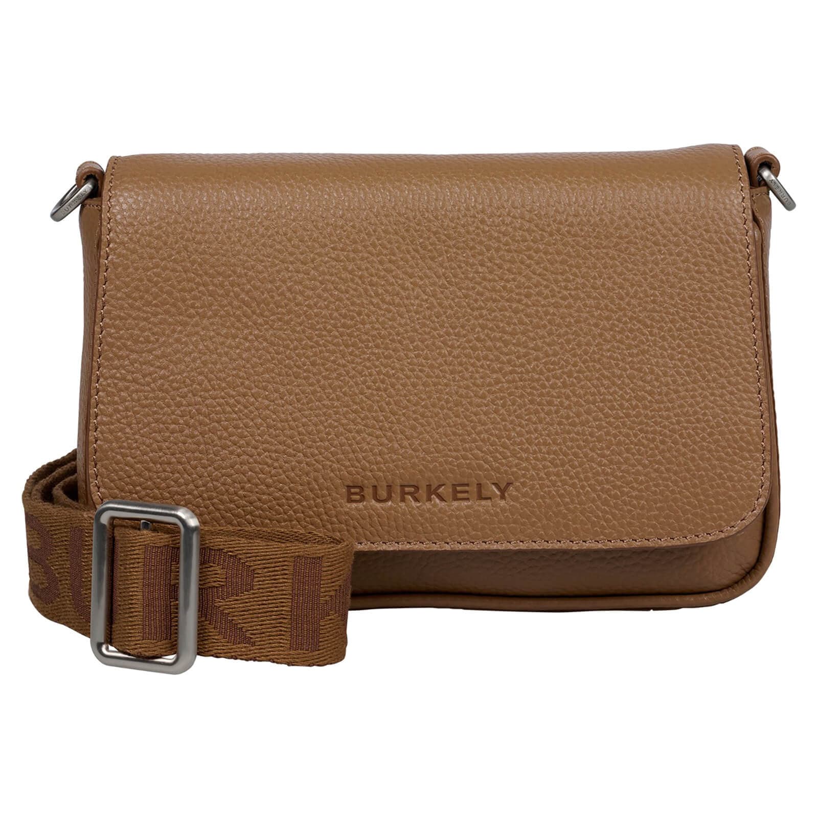 Crossbody kožená kabelka Burkely Ava, hnědá