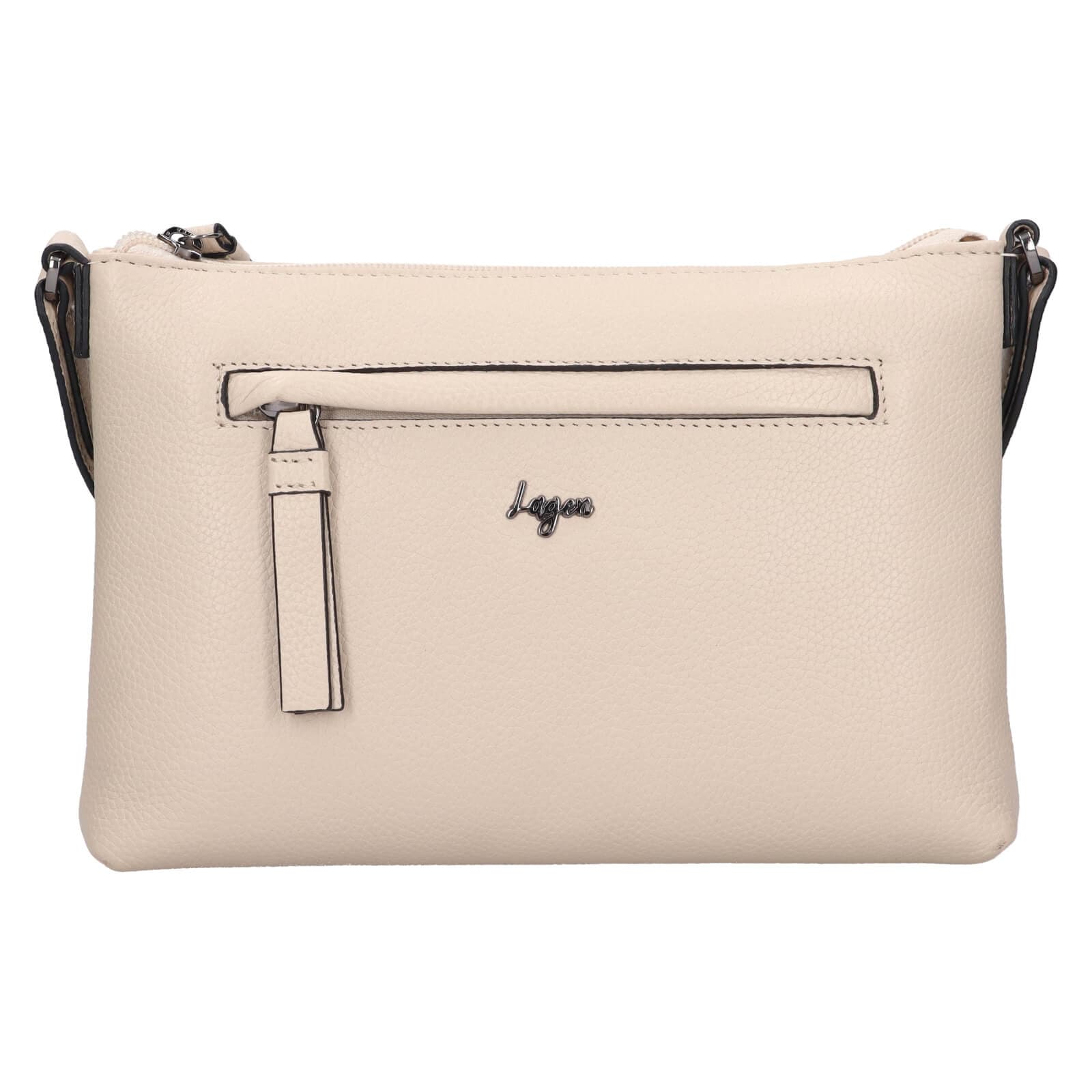 Crossbody kabelka Lagen Mao, krémová