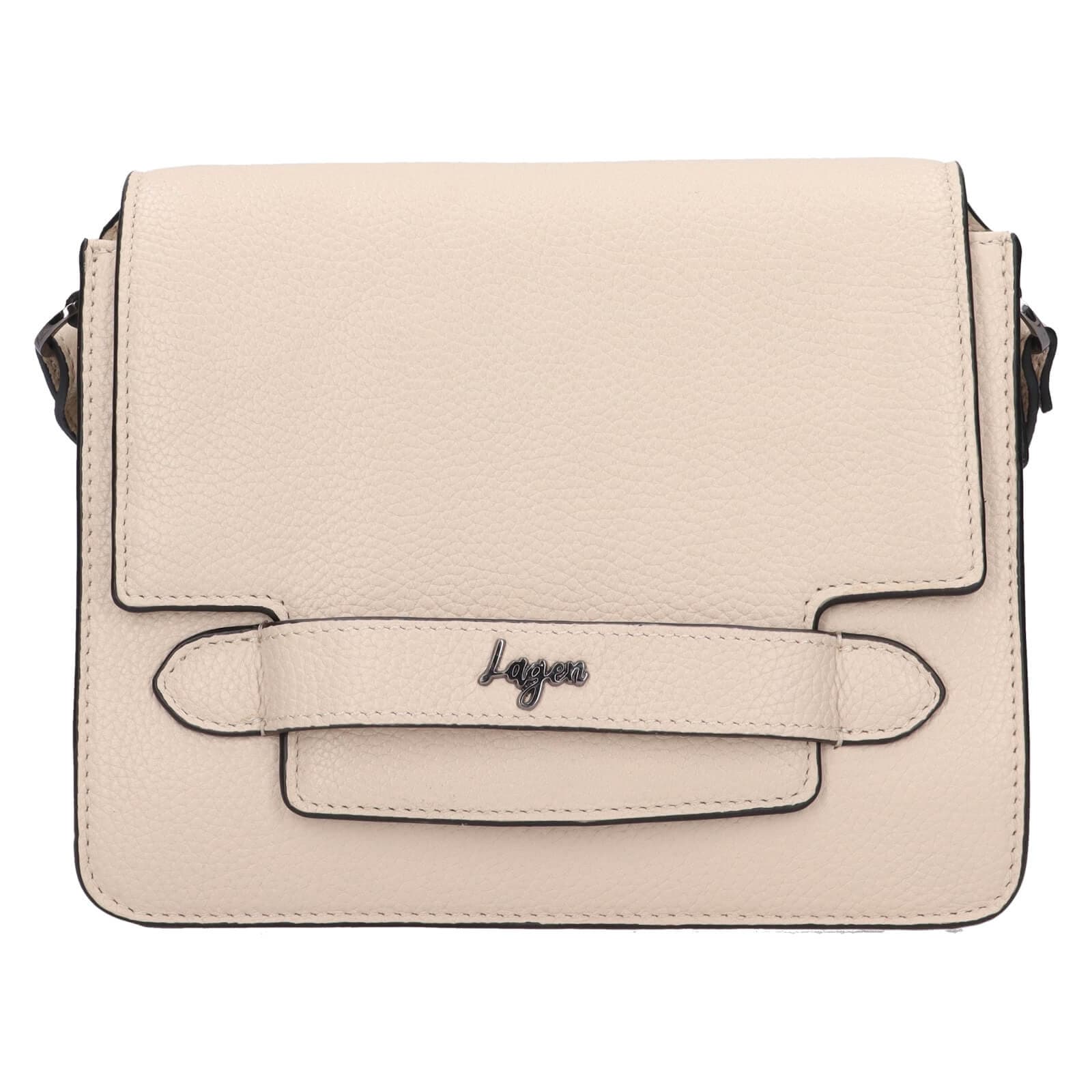 Crossbody kabelka Lagen Perta, krémová
