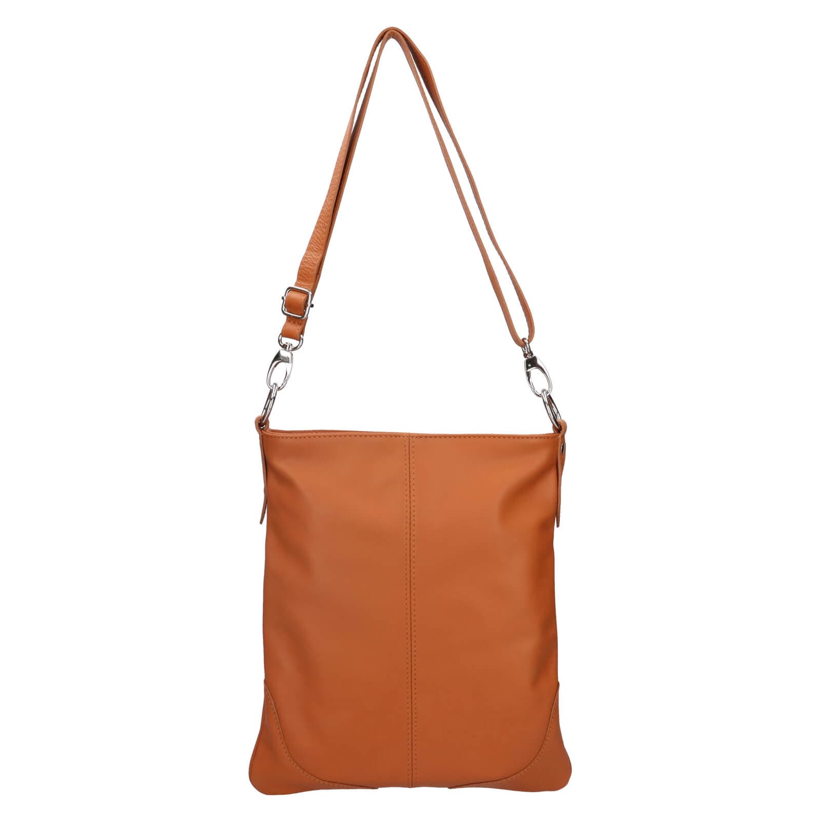 Kožená crossbody kabelka Italia Pia, hnědá