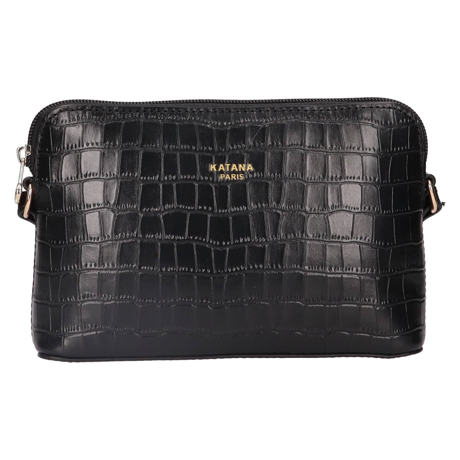 Kožená crossbody kabelka Katana Sini, černá