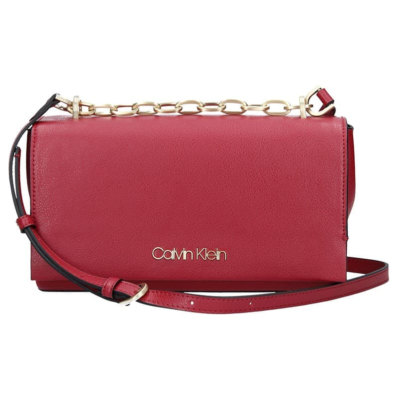 Crossbody kabelka Calvin Klein Romana, vínová
