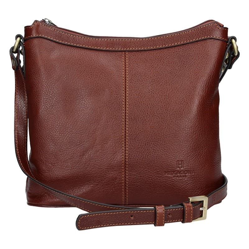 Luxusní kožené crossbody Hexagona 113032