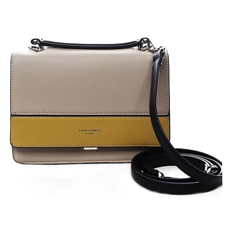 Crossbody kabelka David Jones Tristana, béžová