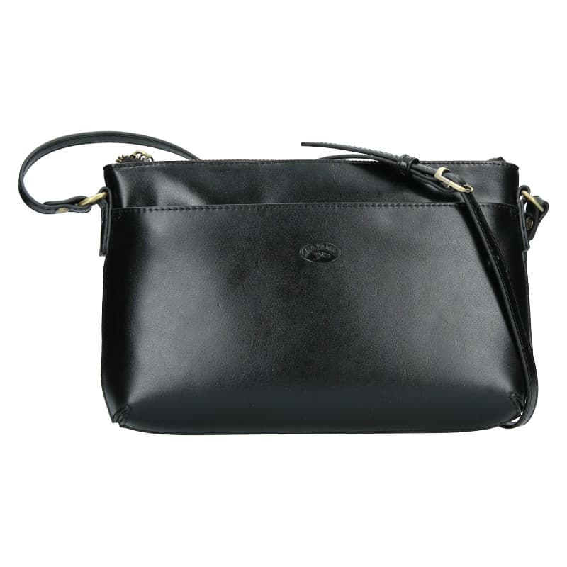 Kožená crossbody kabelka Katana Ednna, černá