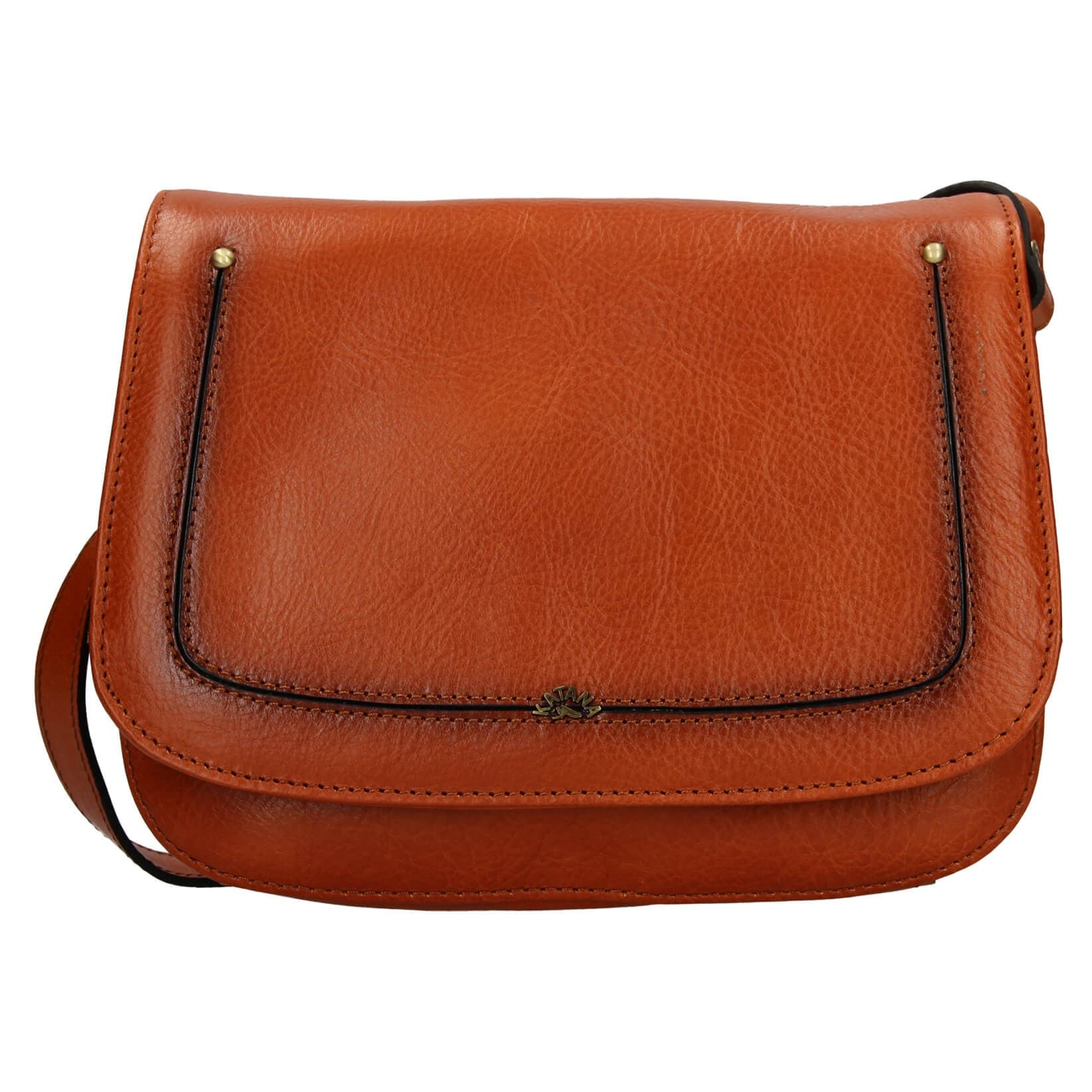 Kožená crossbody kabelka Katana Zorra, hnědá