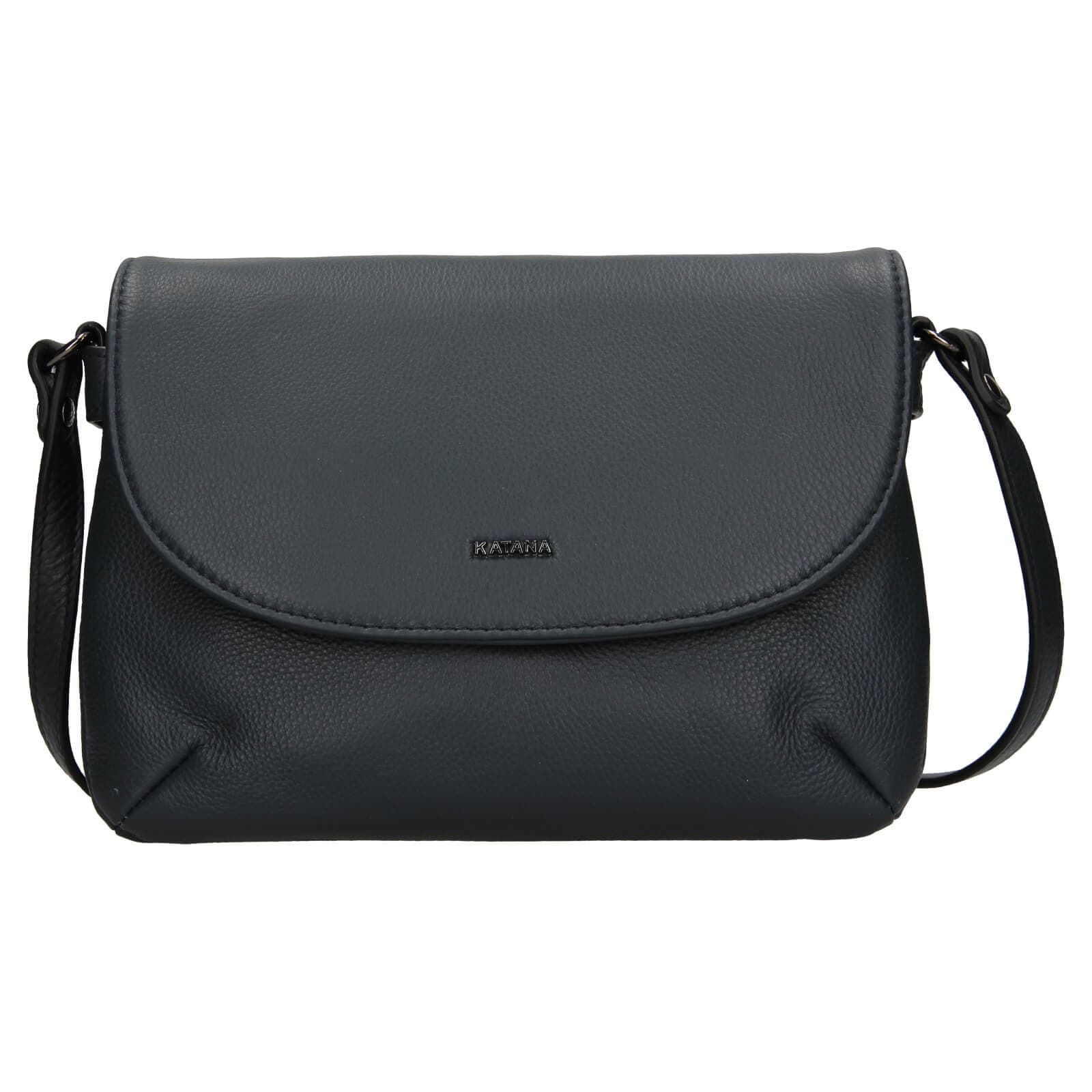 Kožená crossbody kabelka Katana Felipa, modrá