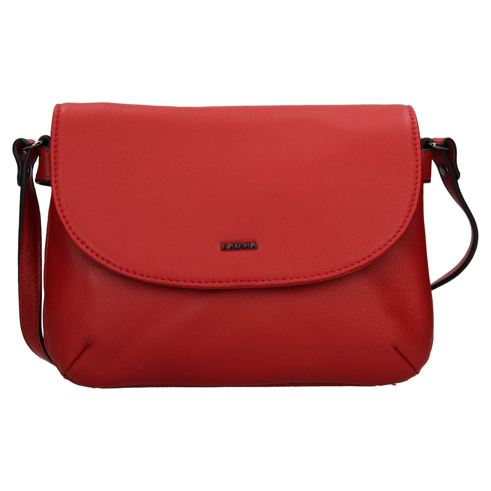 Kožená crossbody kabelka Katana Felipa, červená