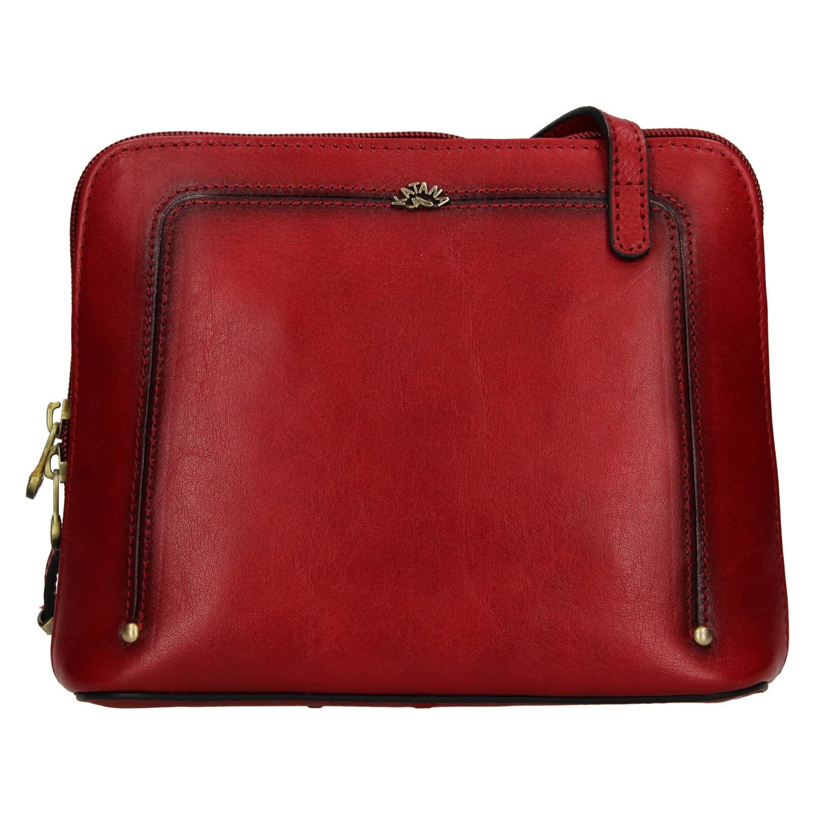 Kožená crossbody kabelka Katana Frenita, červená
