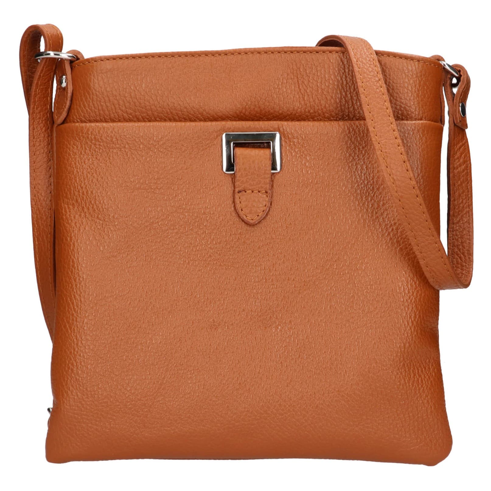 Kožená crossbody kabelka Italia Gotta, hnědá