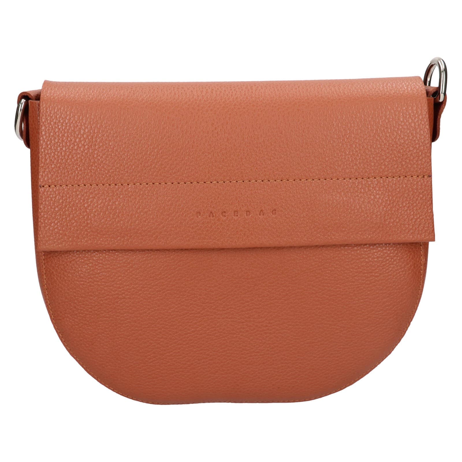 Kožená crossbody kabelka Facebag Avela, hnědá