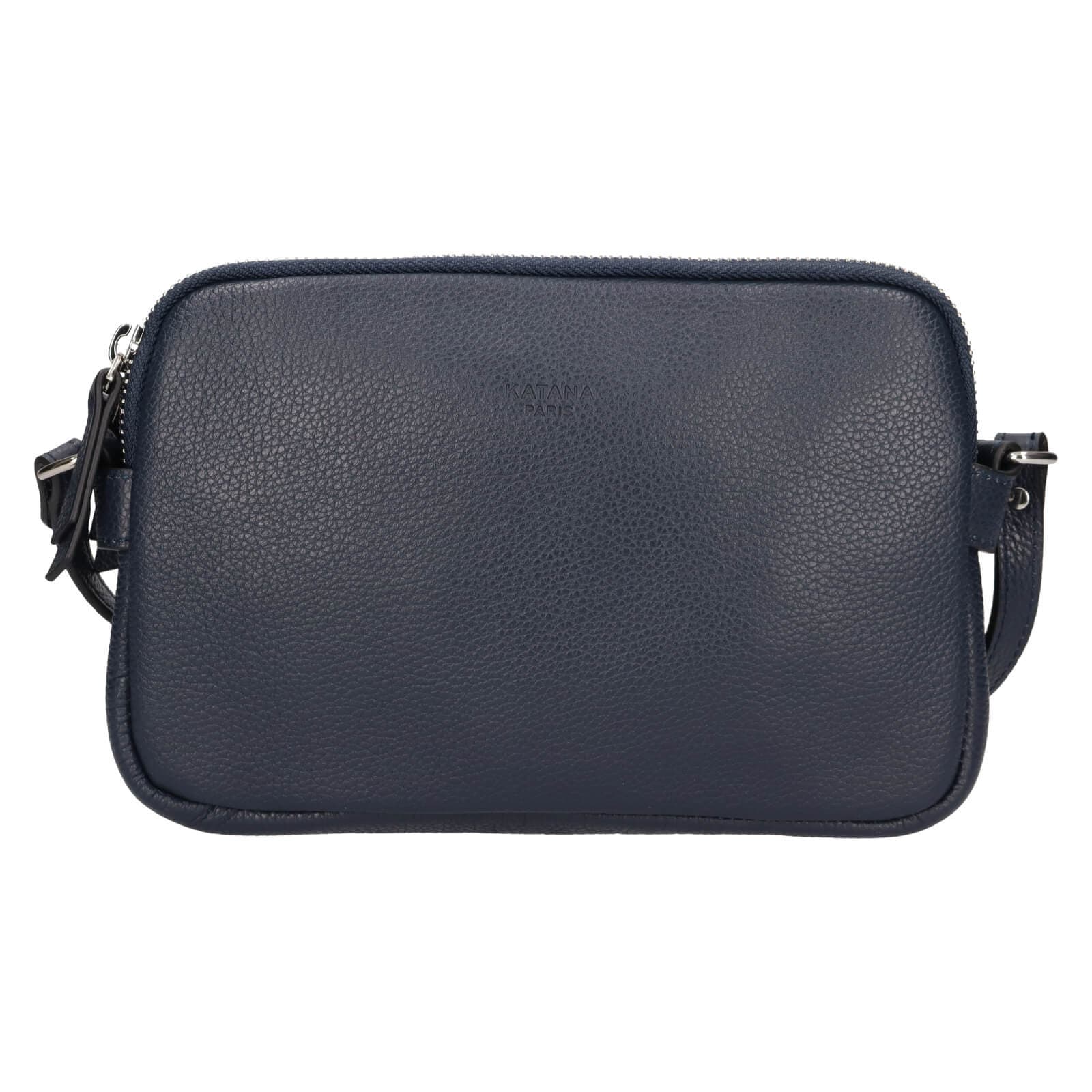 Kožená crossbody kabelka Katana Francia, modrá